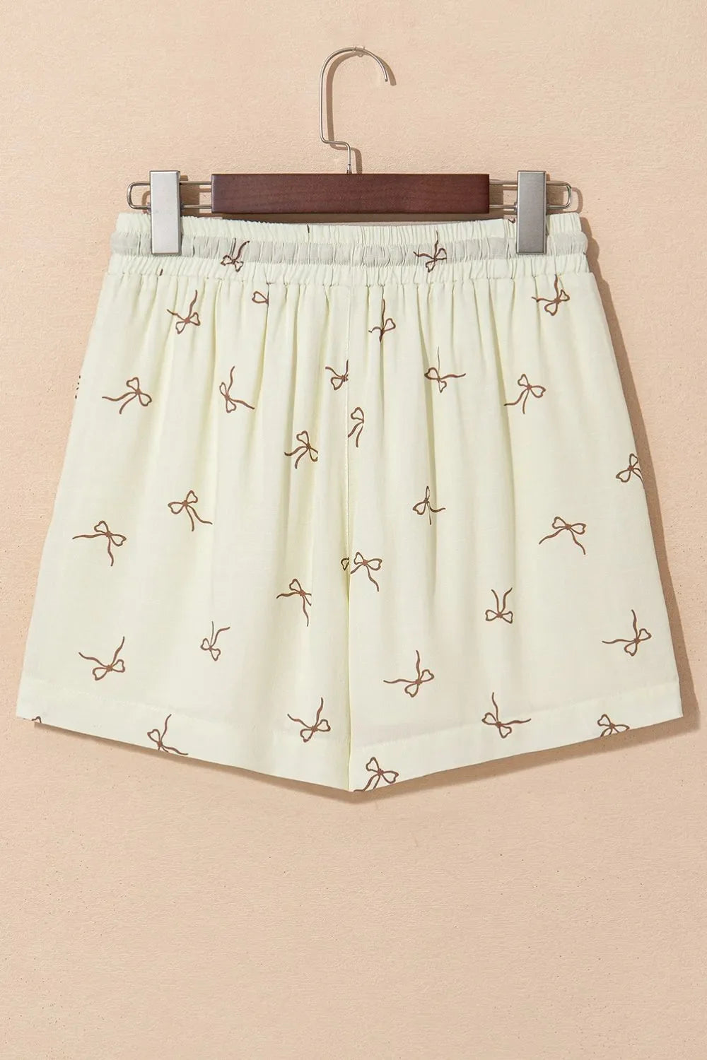 Hazel Blues® | Bow Print Lace Drawstring Casual Shorts