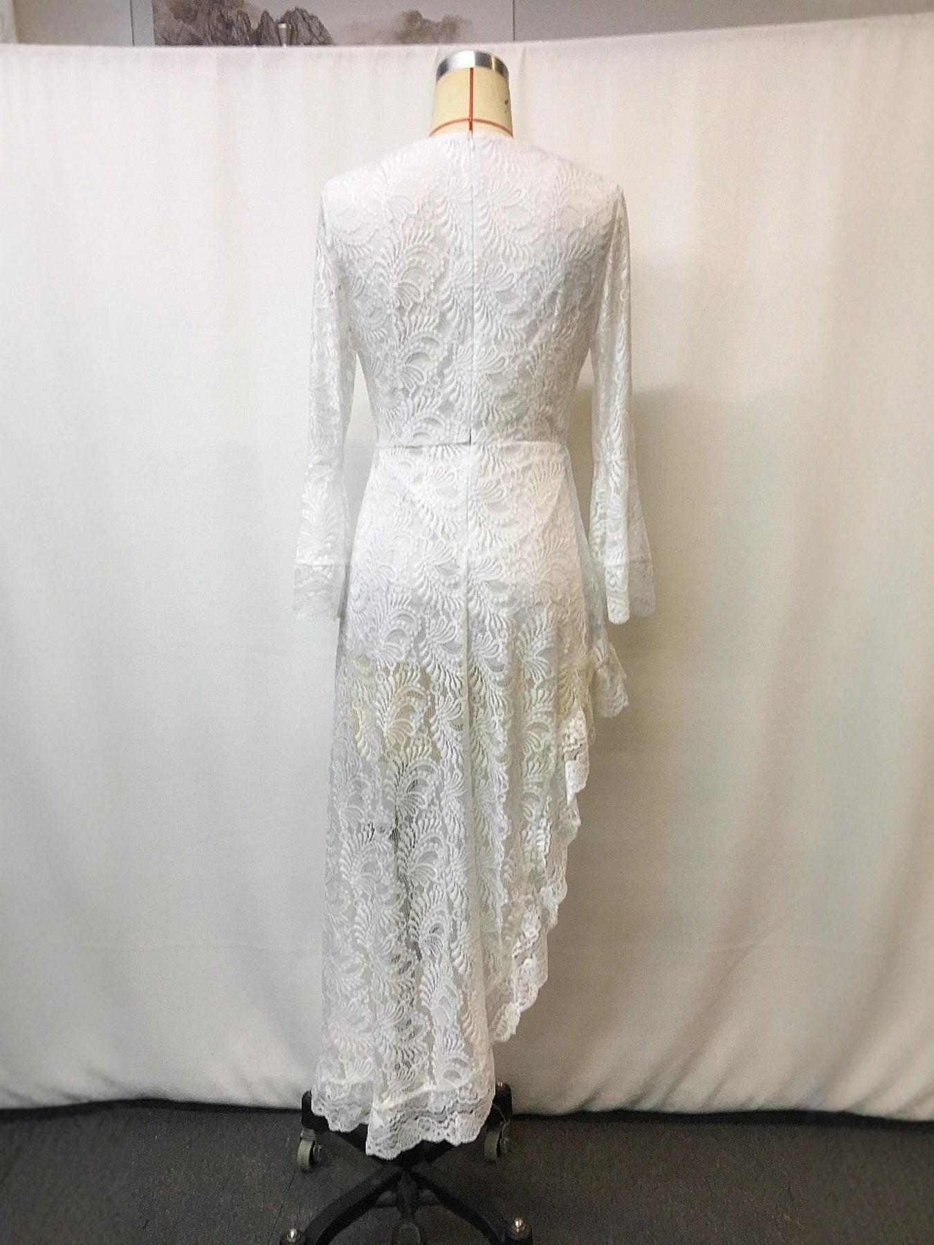 Hazel Blues® | Lace High-Low V-Neck Dress