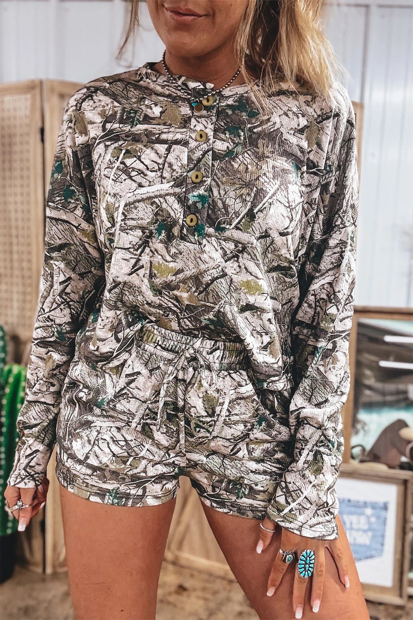 Hazel Blues® | Camo Cutie Shorts | Camo Shorts