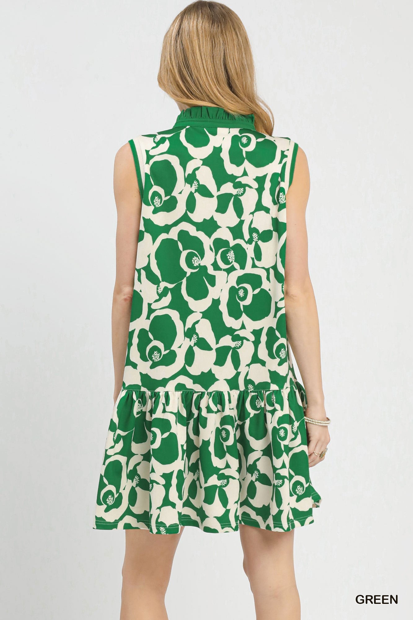 Hazel Blues® | Umgee Floral Sleeveless Tiered Dress
