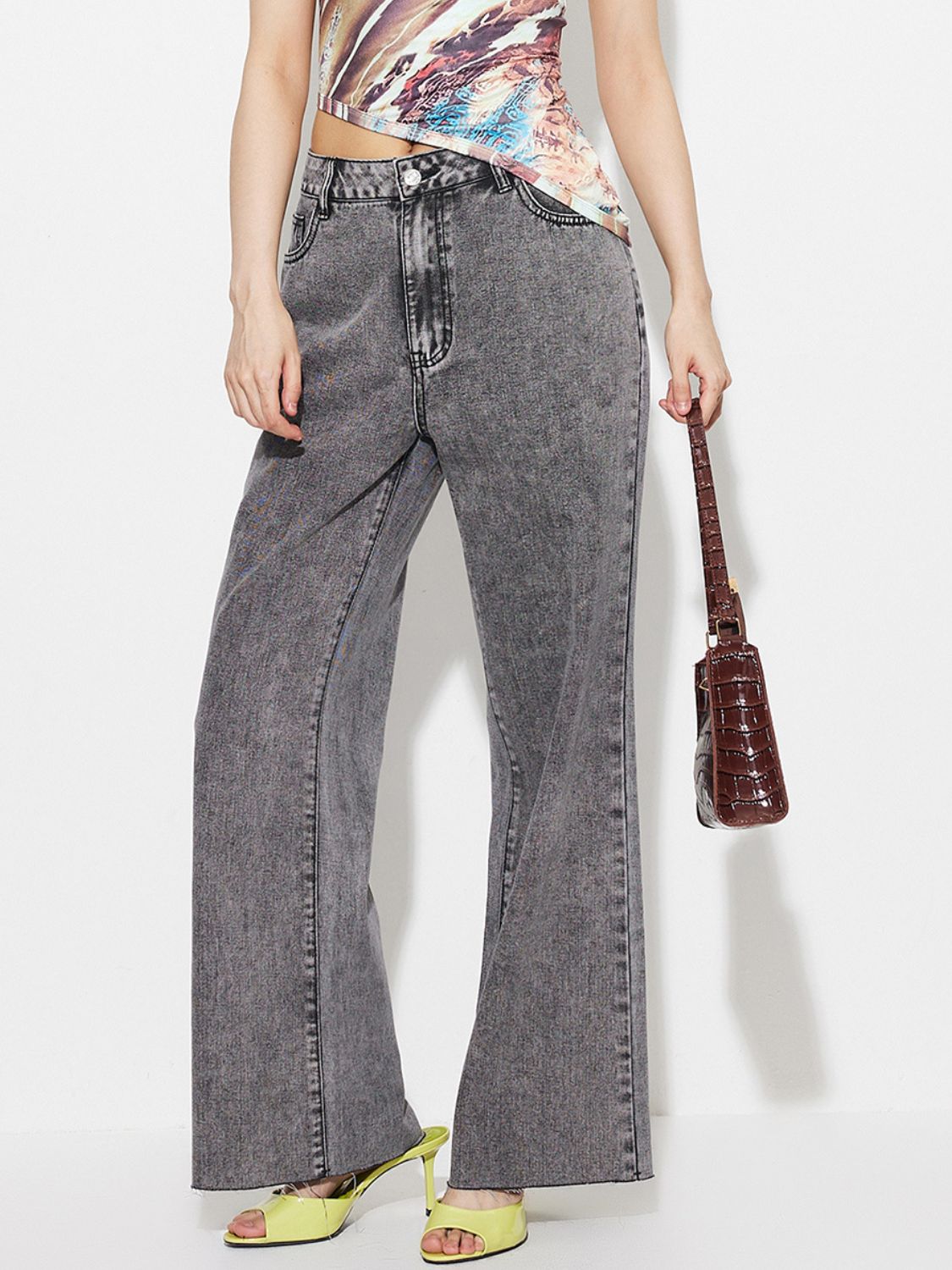 Hazel Blues® | High Waist Bootcut Jeans with Pockets