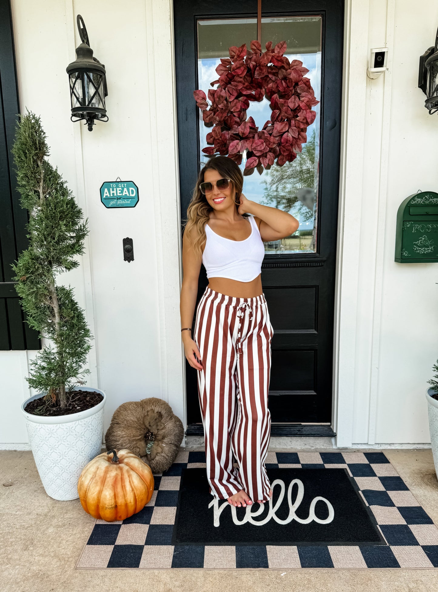 Hazel Blues® | VERTICAL VIBES STRIPE PANTS