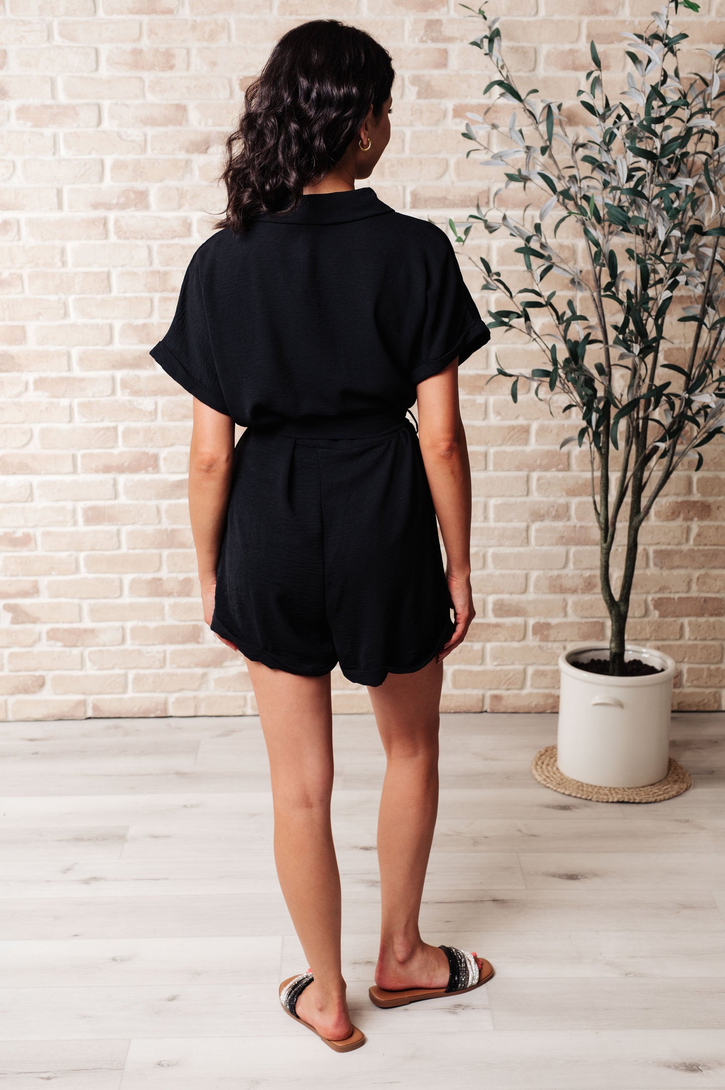Hazel Blues® | Don't Worry 'Bout a Thing V-Neck Romper