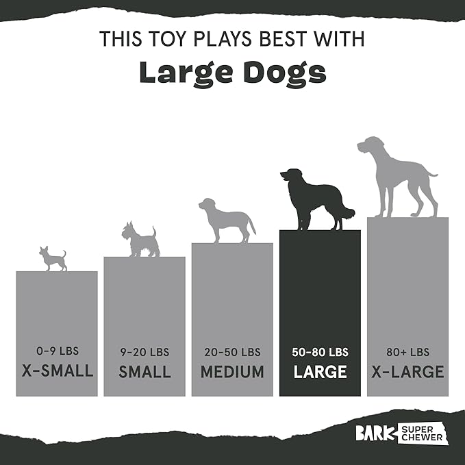 BARK Super Chewer Tailspin Toy - Glow-in-the-Dark Fetch & Tug Toy - Dog.Dog.Cat.