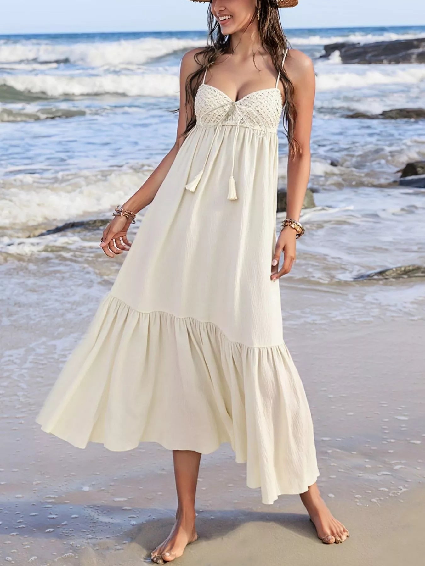 Hazel Blues® | Sweetheart Neck Spaghetti Strap Dress