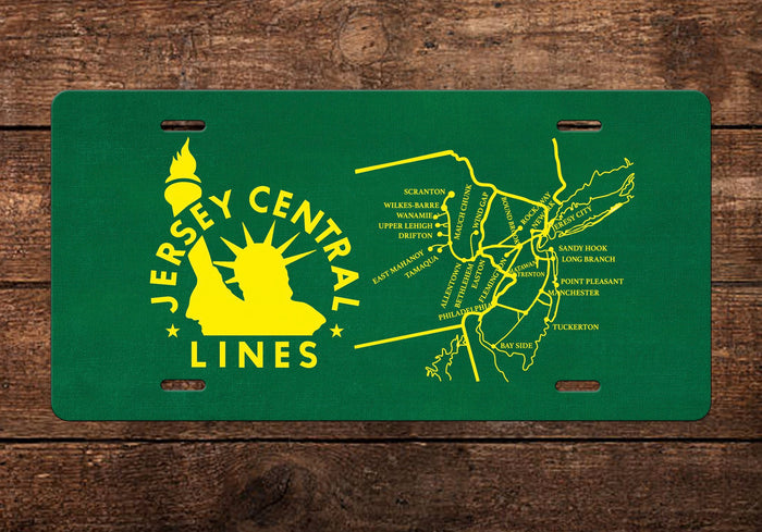 Central RR of New Jersey (CRNJ) License Plate