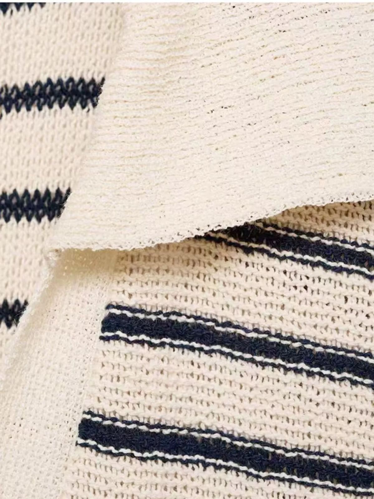 Hazel Blues® | Striped Slit Short Sleeve Maxi Dress