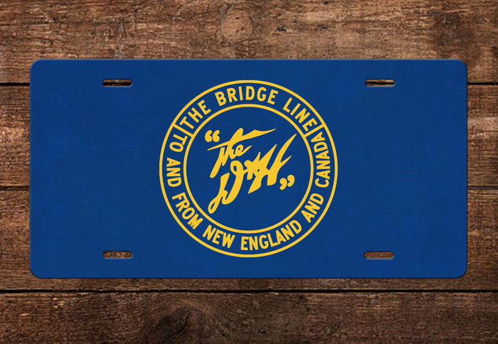 Delaware & Hudson (D&H) - Bridge Line - License Plate