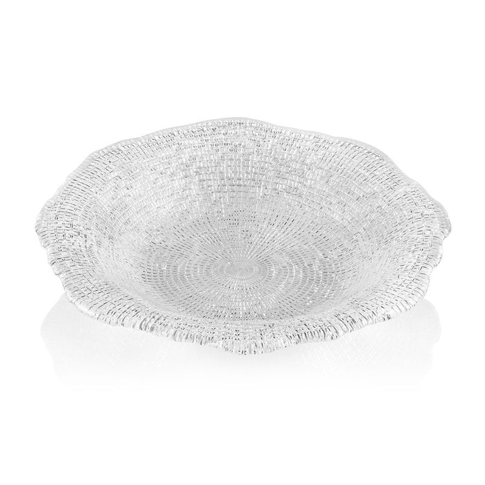 DIAMANTE PASTA BOWL IN CLEAR