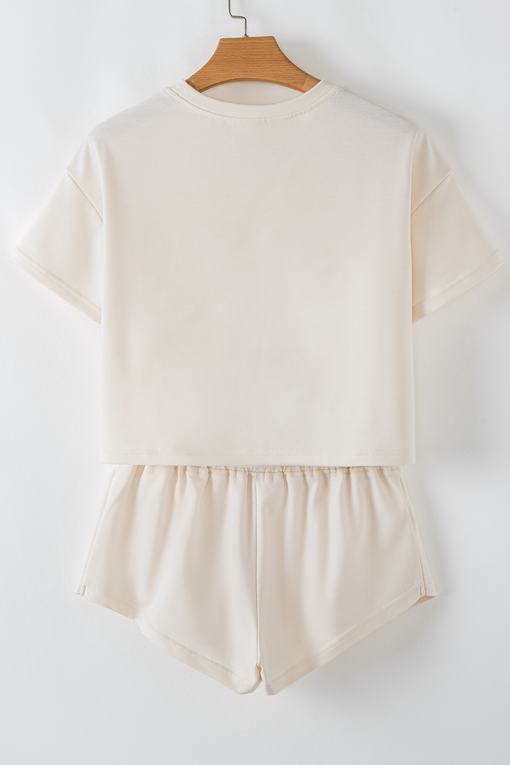 Hazel Blues® | Beige Game Day Graphic Tee and Skort 2 Piece Set