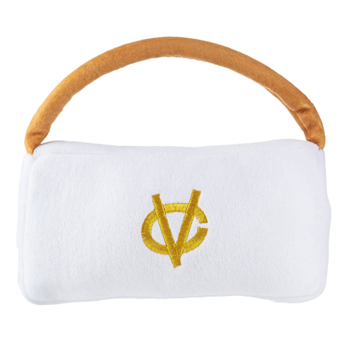 Haute Diggity Dog - White Chewy Vuiton Purses Squeaker Dog Toy - Dog.Dog.Cat.