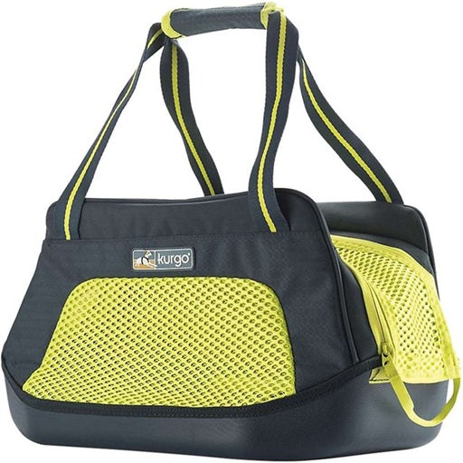 Kurgo Explorer Dog Carrier For Up To 10lb Dogs- Ink Blue/Electric Green