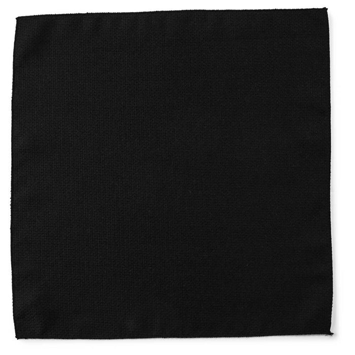 LINEN BURLAP WEAVE NAPKIN IN BLACK