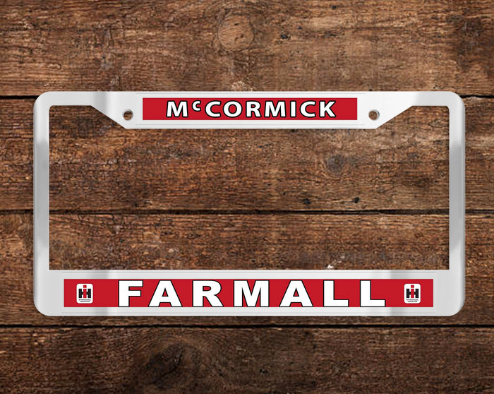 McCormick - Farmall - Tractor Chrome License Plate Frame