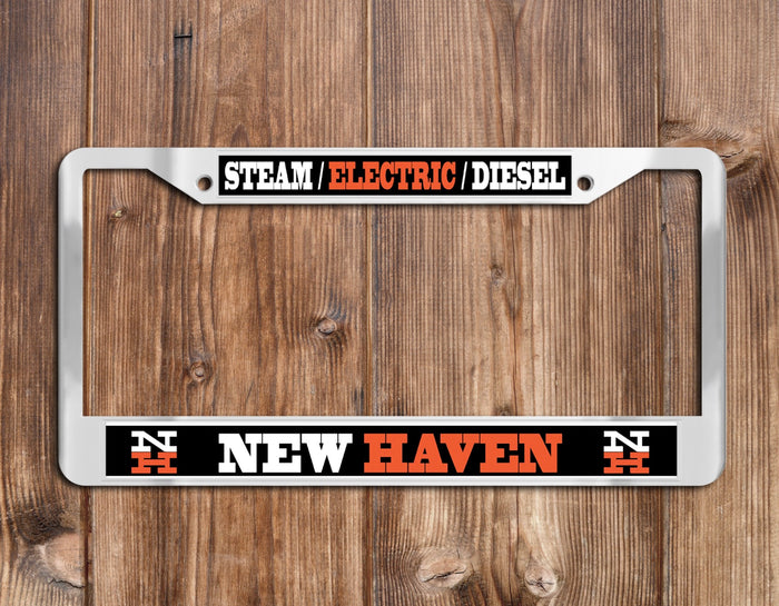 New Haven (NH) Steam/Electric/Diesel Chrome License Plate Frame