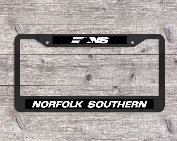 Norfolk Southern (NS) Chrome OR Matte Black finish License Plate Frame