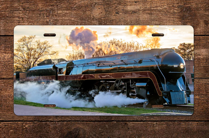 Norfolk & Western (N&W) Class J 611 Photo License Plate