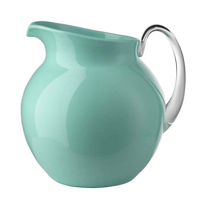 PALLA GLAZED PITCHER IN AQUAMARINE