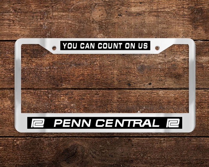 Penn Central (PC) Chrome License Plate Frame
