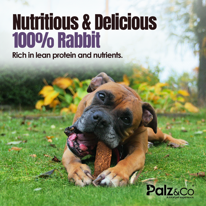 Palz&Co - Rabbitdog Rabbit Jerky - Pack of 10 - Dog.Dog.Cat.