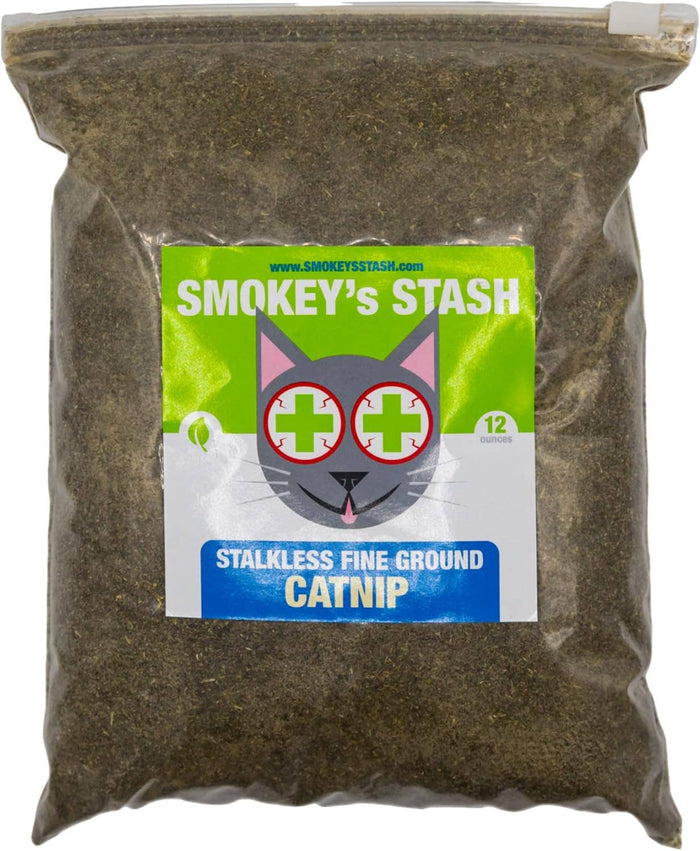 Smokey's Stash - Smokey's Stash Catnip Stalkless Dried Ground Bulk 12oz bag