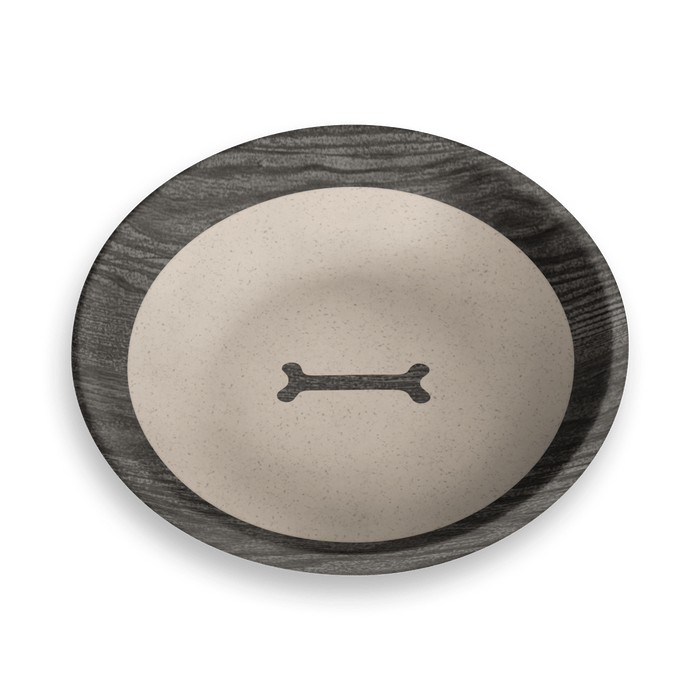 TarHong Blackened Wood Pet Bowl — Bamboo Melamine