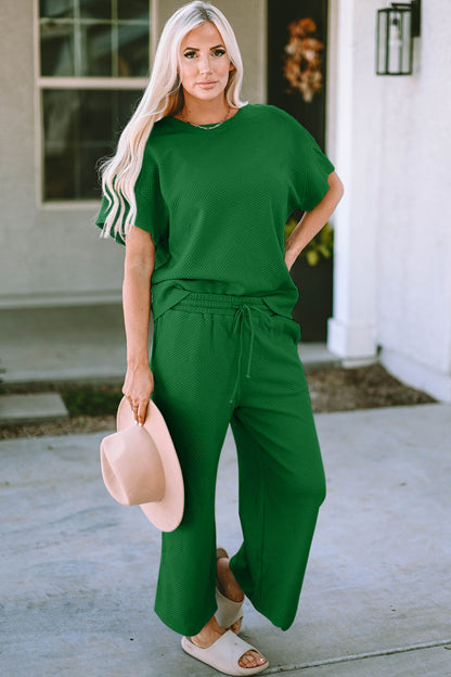 Hazel Blues® |  Short Sleeve Top and Pants Set