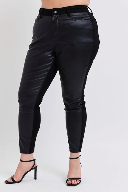 Hazel Blues® | Judy Blue HW Faux Leather Skinny Pants