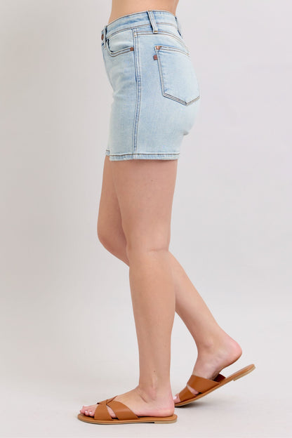 Hazel Blues® | Judy Blue 2 Button Denim Shorts with Pockets