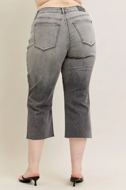 Hazel Blues® | Judy Blue Wide Leg Capris Jeans