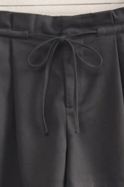 Hazel Blues® |  HYFVE High-Waisted Washed Twill Paperbag Shorts