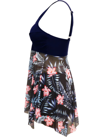 Hazel Blues® |  Printed Wide Strap Two-Piece Swim Set