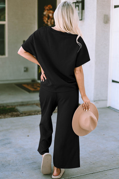 Hazel Blues® |  Short Sleeve Top and Pants Set
