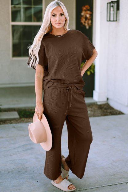 Hazel Blues® |  Short Sleeve Top and Pants Set