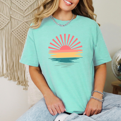 Hazel Blues® |  Sunset Distressed Graphic Tee