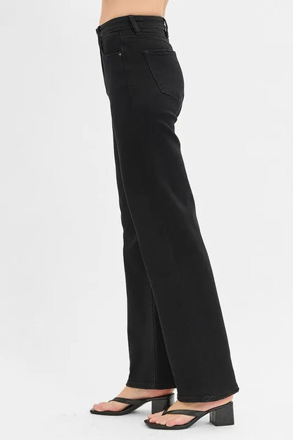Hazel Blues® |  RISEN High Rise Wide Jeans