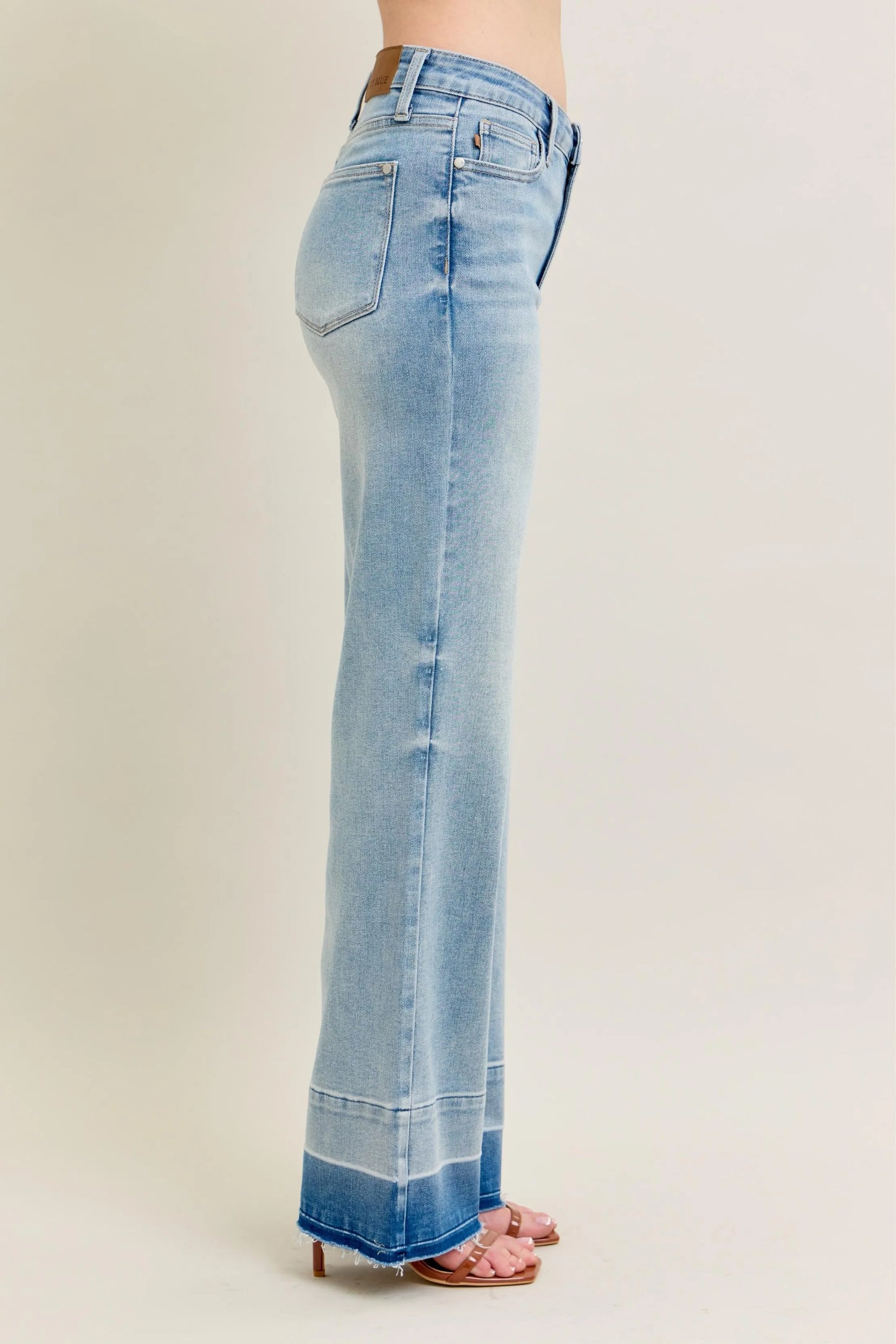Hazel Blues® | Judy Blue Mr Release Hem Wide Leg Jeans