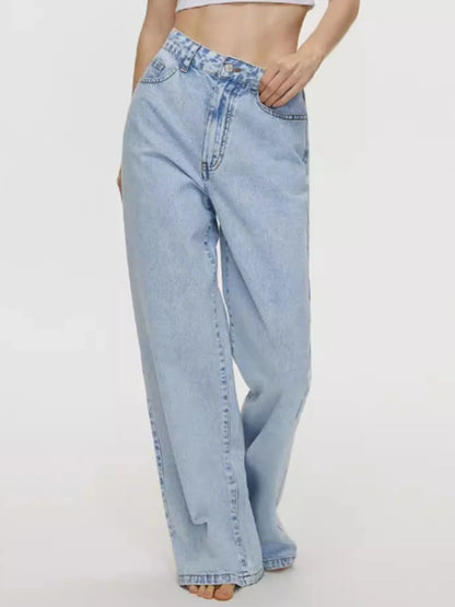 Hazel Blues® |  High-Waisted Wide Leg Jeans