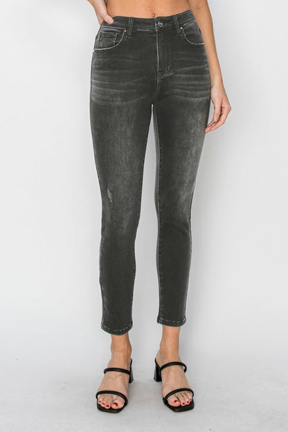 Hazel Blues® |  RISEN High Rise Ankle Skinny Jeans