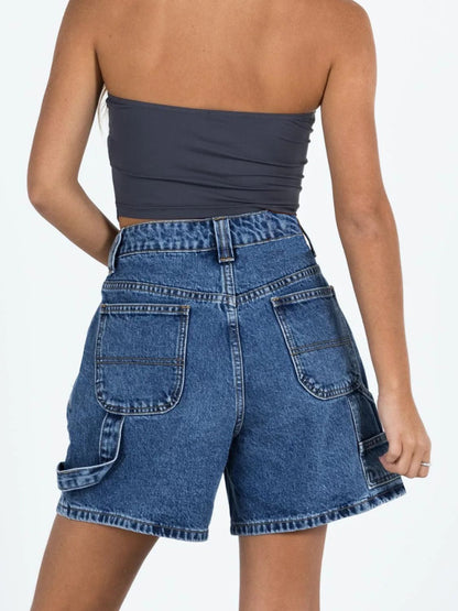 Hazel Blues® |  Washed High Rise Denim Shorts