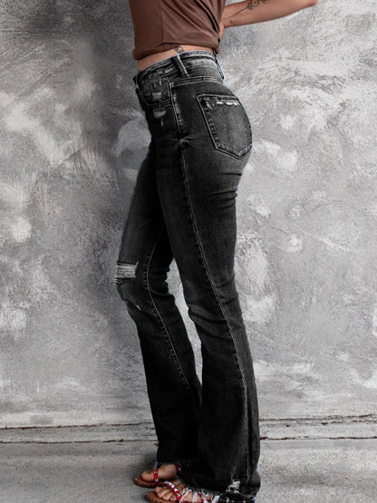 Hazel Blues® |  Distressed Flare Jeans