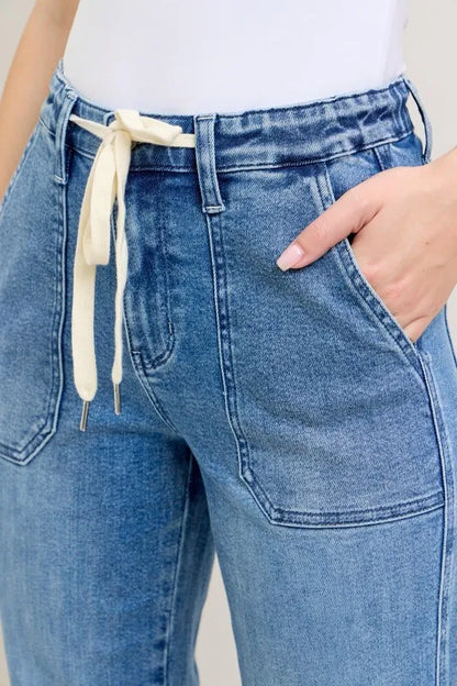 Hazel Blues® | Judy Blue High Waist Denim Jogger