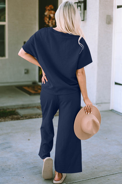 Hazel Blues® |  Short Sleeve Top and Pants Set