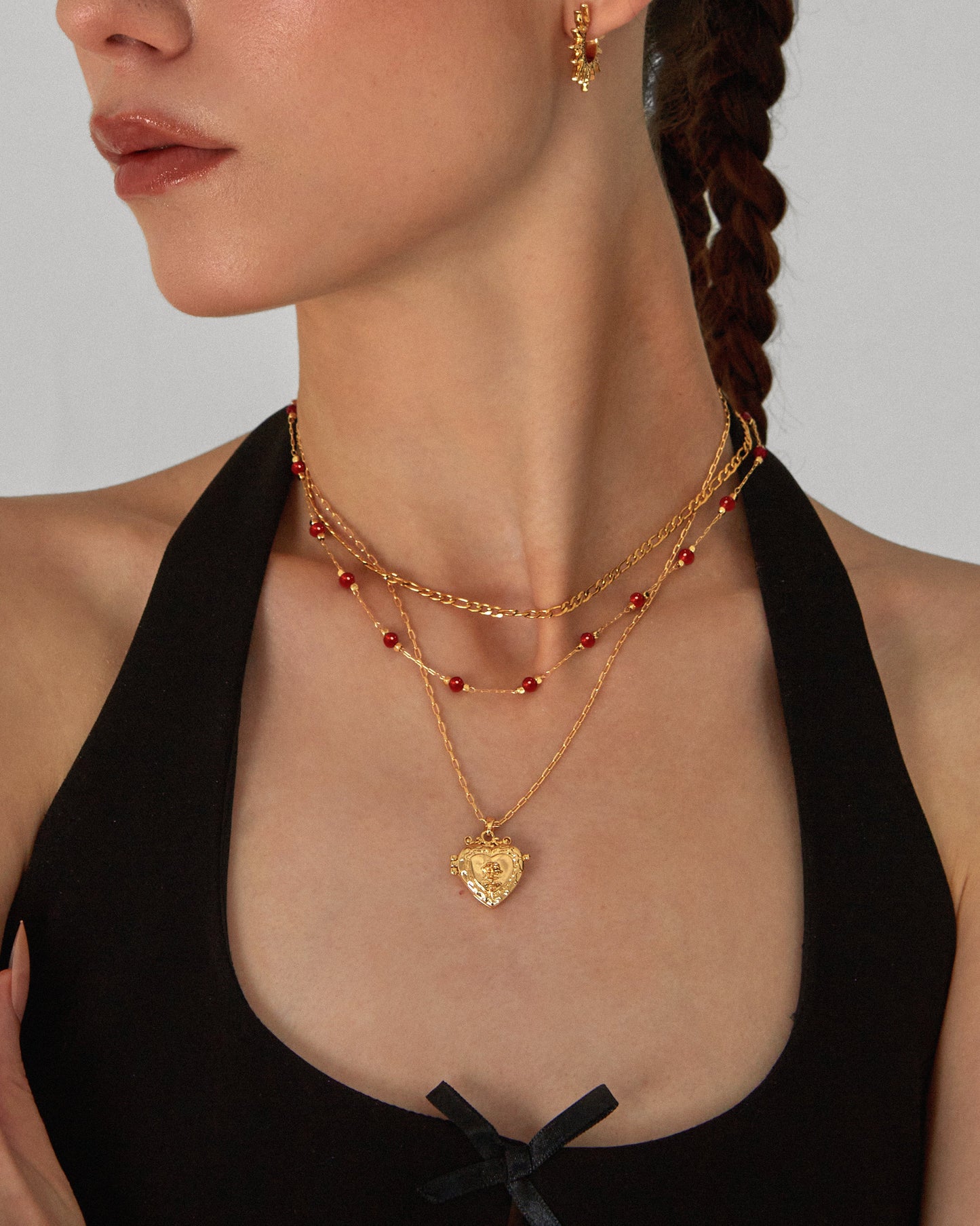 Carnelian Stone Beaded Necklace