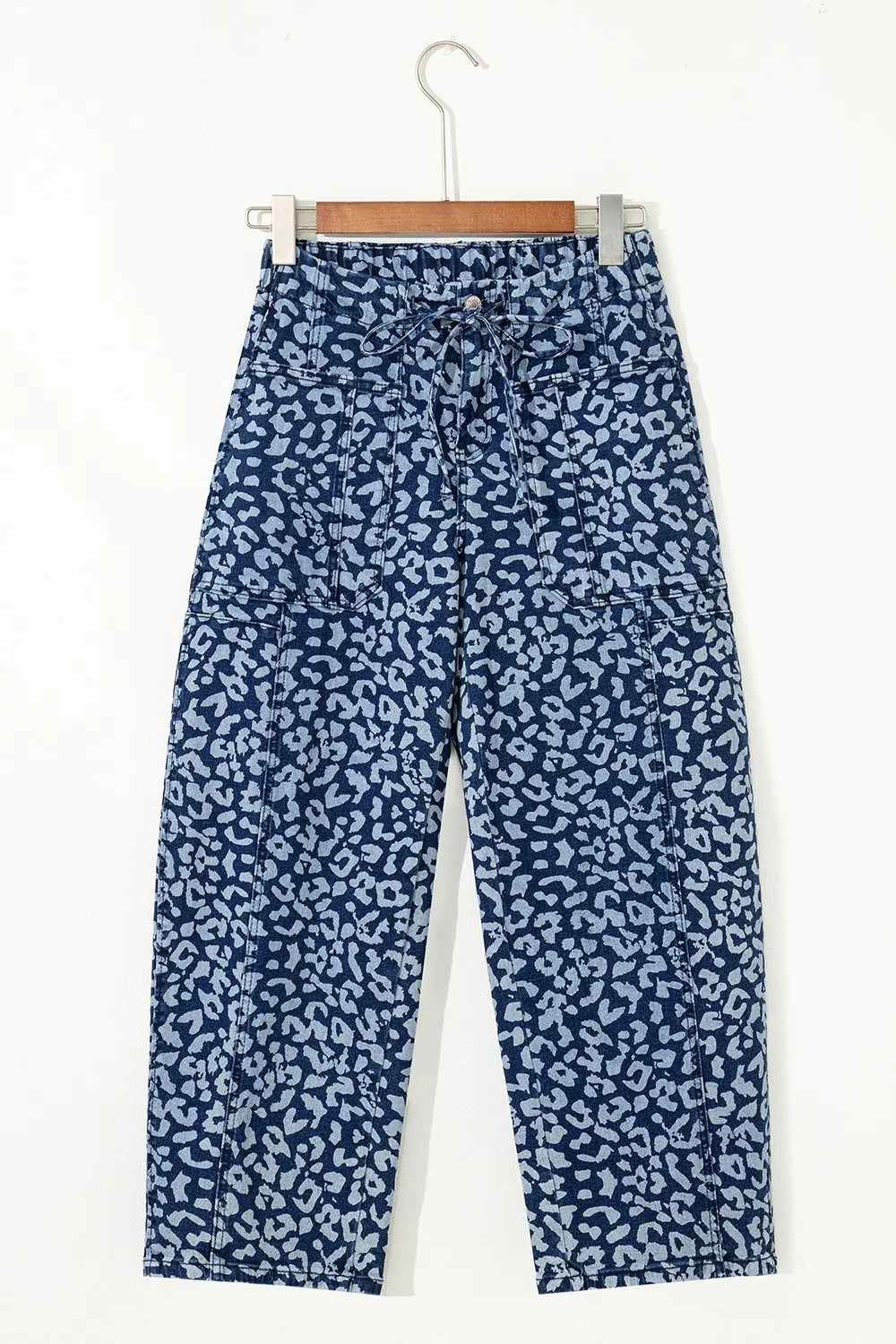 Hazel Blues® |  Leopard Print Wide Leg Jeans