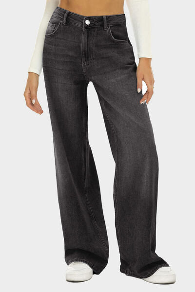 Hazel Blues® |  High Waist Wide Leg Jeans