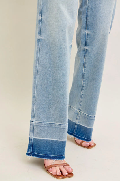 Hazel Blues® | Judy Blue Mr Release Hem Wide Leg Jeans