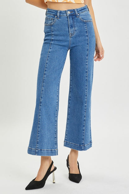 Hazel Blues® |  RISEN High Rise Wide Leg Jeans