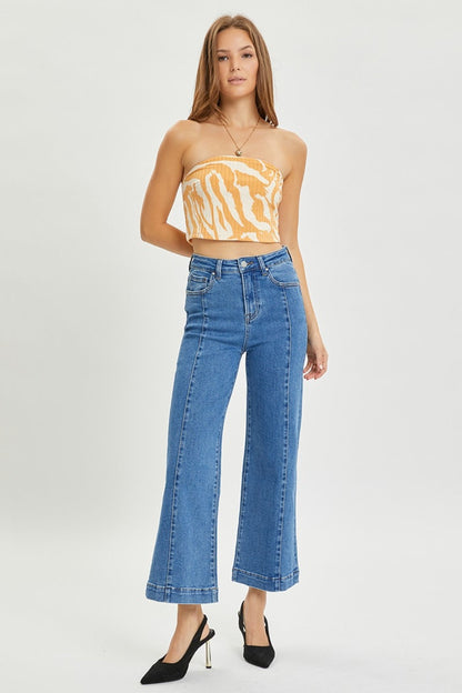 Hazel Blues® |  RISEN High Rise Wide Leg Jeans