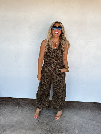 Hazel Blues® |  PREORDER- BEX CHEETAH BARREL JEANS